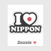 I HEART [LOVE] NIPPON STICKER (Vel)