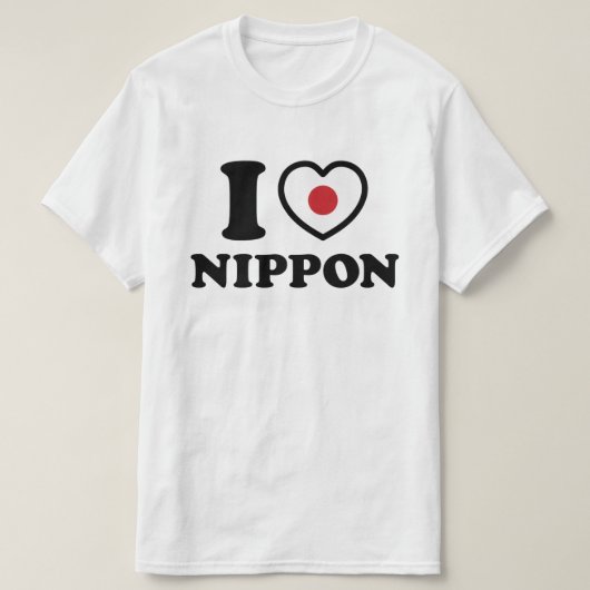I HEART [LOVE] NIPPON T-SHIRT (Design voorkant)