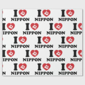 I HEART [LOVE] NIPPON WRAPPON PAPER CADEAUPAPIER (Vlak)