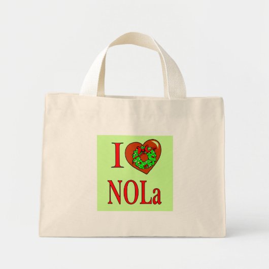 I Heart (Love) NOLA, Mini Tote Bag (Voorkant)