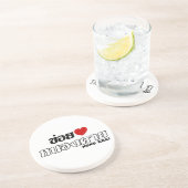 I Heart (Love) Nong Khai, Isan, Thailand Zandsteen Onderzetter (Zijkant)