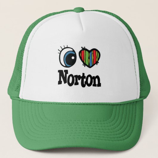 I Heart (Love) Norton Trucker Pet (Voorkant)