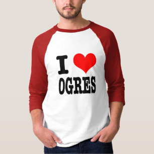 I HEART (LOVE) OGRES T-SHIRT