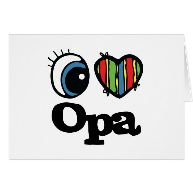 I Heart (Love) Opa (Voorkant Horizontaal)