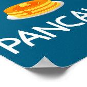 I Heart Love Pancakes, Funny, Jokes, Sarcastic, Fa Poster (Hoek)