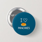 I Heart Love Pancakes, Funny, Jokes, Sarcastic, Fa Ronde Button 5,7 Cm (Voorkant /achterkant)