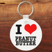 I HEART (LOVE) PEANUT BOTER SLEUTELHANGER (Voorkant)