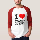 I HEART (LOVE) PEANUT BOTER T-SHIRT (Voorkant)