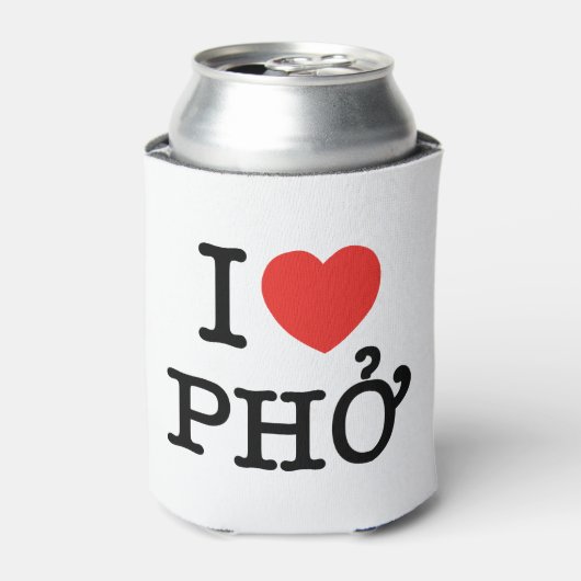 I Heart (Love) Pho Blikjeskoeler (Blikje Voorkant)