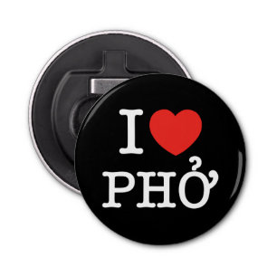 I Heart (Love) Pho Button Flesopener