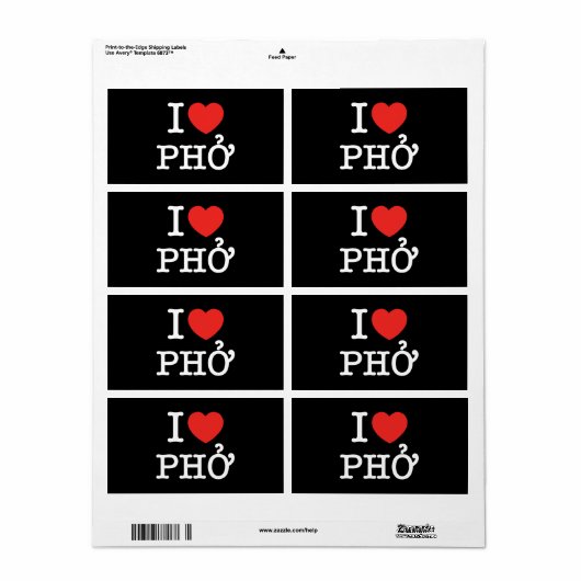 I Heart (Love) Pho Etiket (Full Sheet)