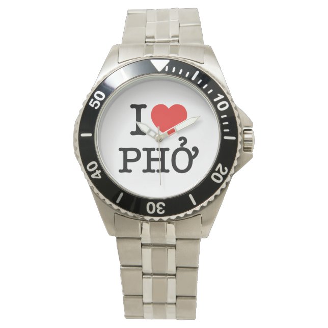I Heart (Love) Pho Horloge (Voorkant)