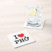 I Heart (Love) Pho Kartonnen Onderzetters (Insitu)