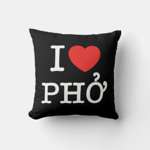 I Heart (Love) Pho Kussen
