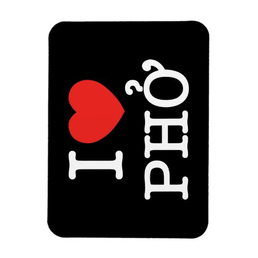 I Heart (Love) Pho Magneet (Verticaal)