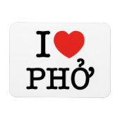 I Heart (Love) Pho Magneet (Horizontaal)