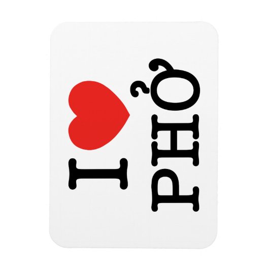 I Heart (Love) Pho Magneet (Verticaal)