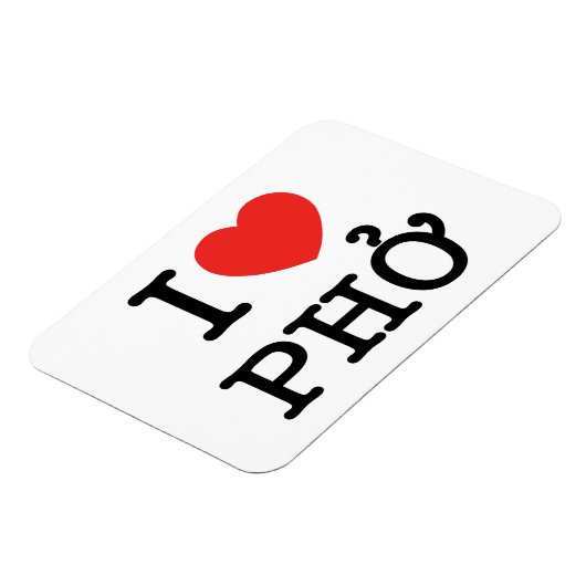 I Heart (Love) Pho Magneet (Linkerzijde)