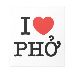 I Heart (Love) Pho Notitieblok