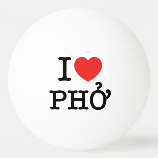 I Heart (Love) Pho Pingpongbal (Voorkant)