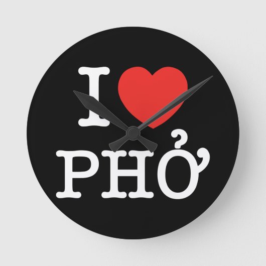 I Heart (Love) Pho Ronde Klok (Voorkant)