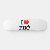 I Heart (Love) Pho Skateboard (Horizontaal)