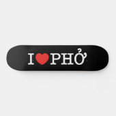 I Heart (Love) Pho Skateboard (Horizontaal)