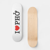 I Heart (Love) Pho Skateboard (Voorkant)