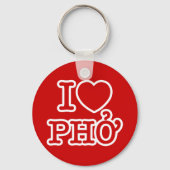 I Heart (Love) Pho Sleutelhanger (Voorkant)