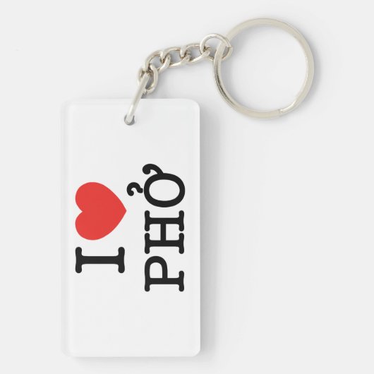 I Heart (Love) Pho Sleutelhanger (achterkant)