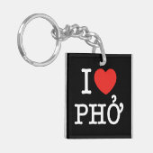 I Heart (Love) Pho Sleutelhanger (Voorkant Links)