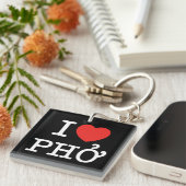 I Heart (Love) Pho Sleutelhanger (Voorkant Rechts)