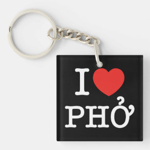 I Heart (Love) Pho Sleutelhanger