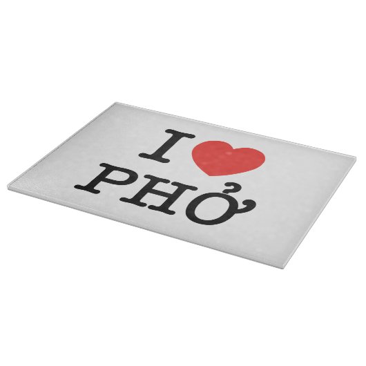 I Heart (Love) Pho Snijplank (Hoek)