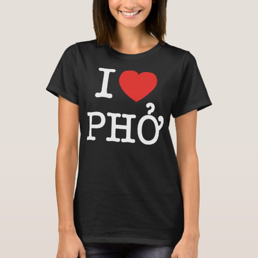 I Heart (Love) Pho T-shirt (Voorkant)