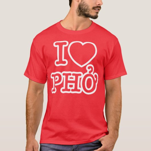 I Heart (Love) Pho T-shirt (Voorkant)