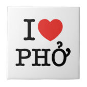 I Heart (Love) Pho Tegeltje (Voorkant)