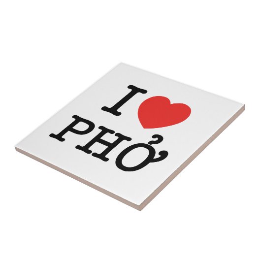 I Heart (Love) Pho Tegeltje (Zijkant)