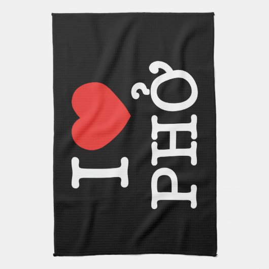 I Heart (Love) Pho Theedoek (Verticaal)