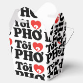 I Heart (Love) Pho (Tôi ❤ PHỞ) Vietnamese taal Bedankdoosjes (Geopend)