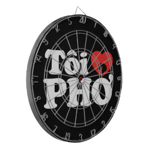 I Heart (Love) Pho (Tôi ❤ PHỞ) Vietnamese taal Dartbord