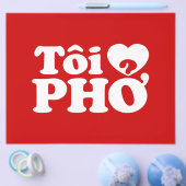 I Heart (Love) Pho (Tôi ❤ PHỞ) Vietnamese taal Flyer (Enkel)