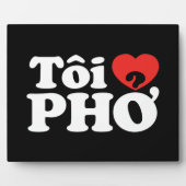 I Heart (Love) Pho (Tôi ❤ PHỞ) Vietnamese taal Fotoplaat (Voorkant)