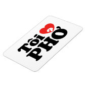 I Heart (Love) Pho (Tôi ❤ PHỞ) Vietnamese taal Magneet (Linkerzijde)