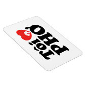 I Heart (Love) Pho (Tôi ❤ PHỞ) Vietnamese taal Magneet (Rechterzijde)