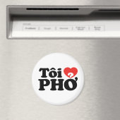 I Heart (Love) Pho (Tôi ❤ PHỞ) Vietnamese taal Magneet (Insitu (Vaatwasser))