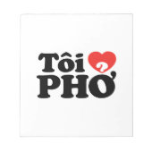 I Heart (Love) Pho (Tôi ❤ PHỞ) Vietnamese taal Notitieblok (Voorkant)