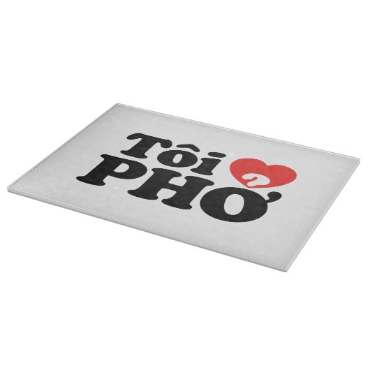 I Heart (Love) Pho (Tôi ❤ PHỞ) Vietnamese taal Snijplank (Hoek)
