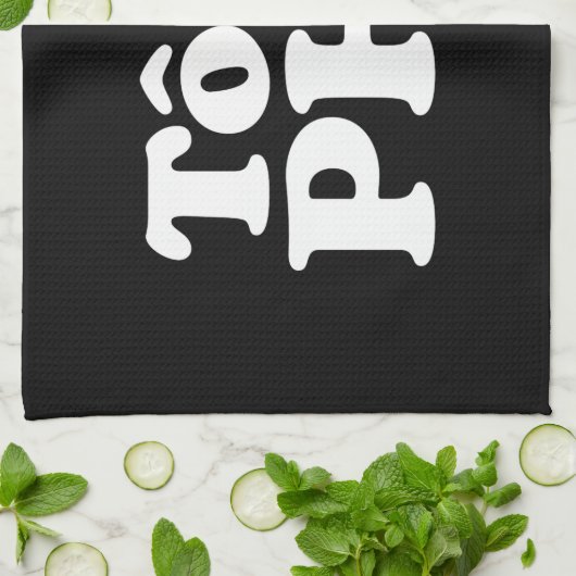 I Heart (Love) Pho (Tôi ❤ PHỞ) Vietnamese taal Theedoek (Gevouwen)