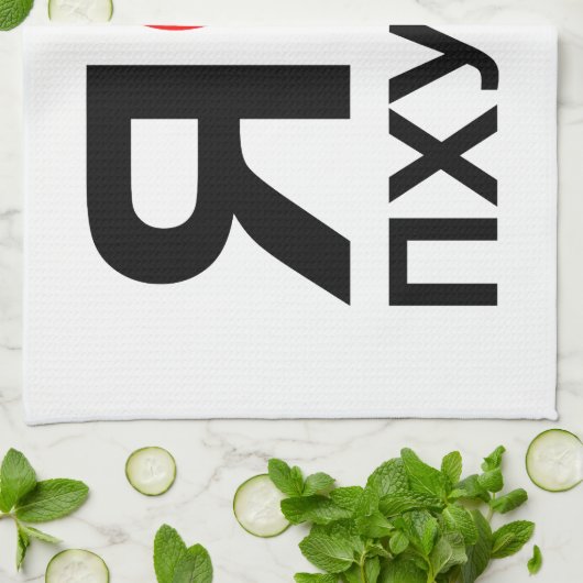 I Heart [Love] Phuket [П х к т у] ~ Russisch Theedoek (Gevouwen)